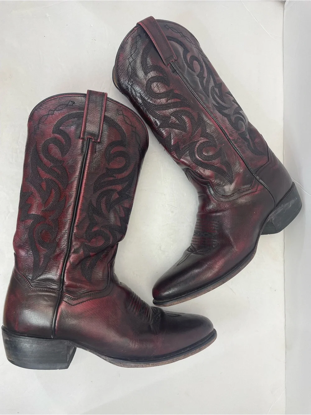 Dan Post Milwaukee Western Boot Black Cherry Mens Size 9 style 2112